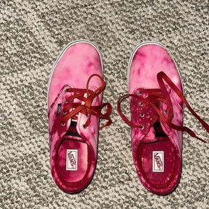 Kid’s Red Tie Dye Vans